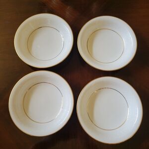 Set Of 4 Noritake TULANE Ivory China Japan 7562 Bowls Fruit Dessert Sauce 5.5"